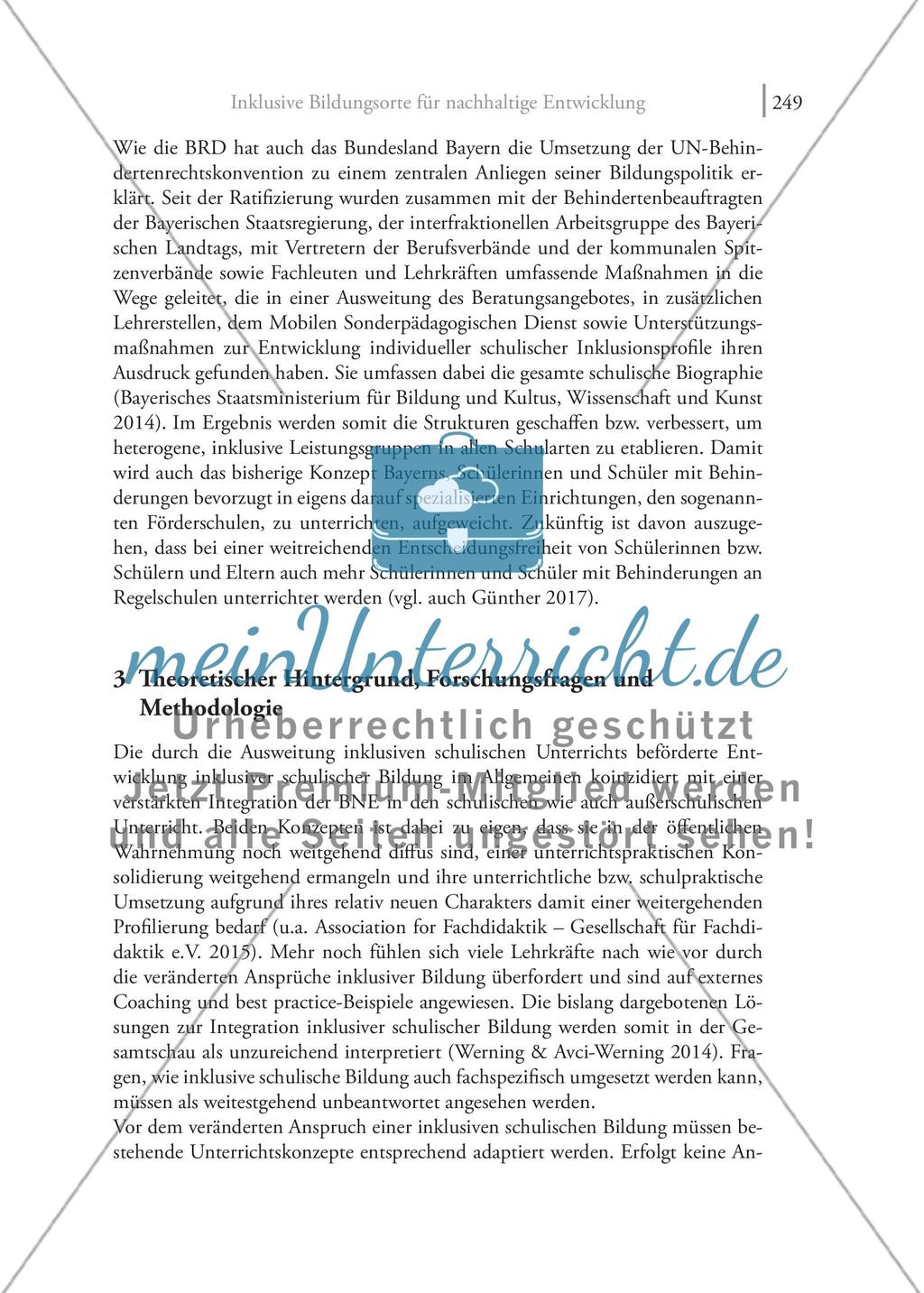 Inklusive Bildungsorte für nachhaltige Entwicklung: Voraussetzungen, Potenziale und Konzepte einer erfolgreichen Implementierung eines erfolgversprechenden Ansatzes an außerschulischen Lernorten Preview 5