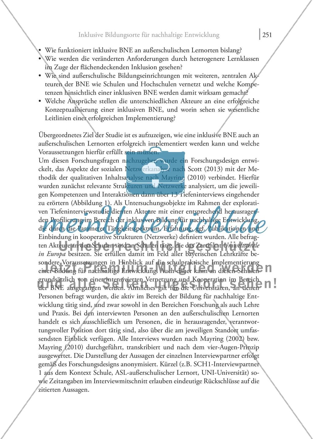 Inklusive Bildungsorte für nachhaltige Entwicklung: Voraussetzungen, Potenziale und Konzepte einer erfolgreichen Implementierung eines erfolgversprechenden Ansatzes an außerschulischen Lernorten Preview 7
