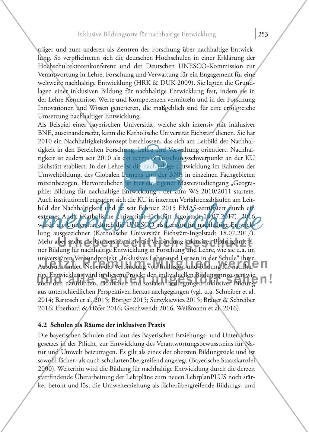 Inklusive Bildungsorte für nachhaltige Entwicklung: Voraussetzungen, Potenziale und Konzepte einer erfolgreichen Implementierung eines erfolgversprechenden Ansatzes an außerschulischen Lernorten Preview 9