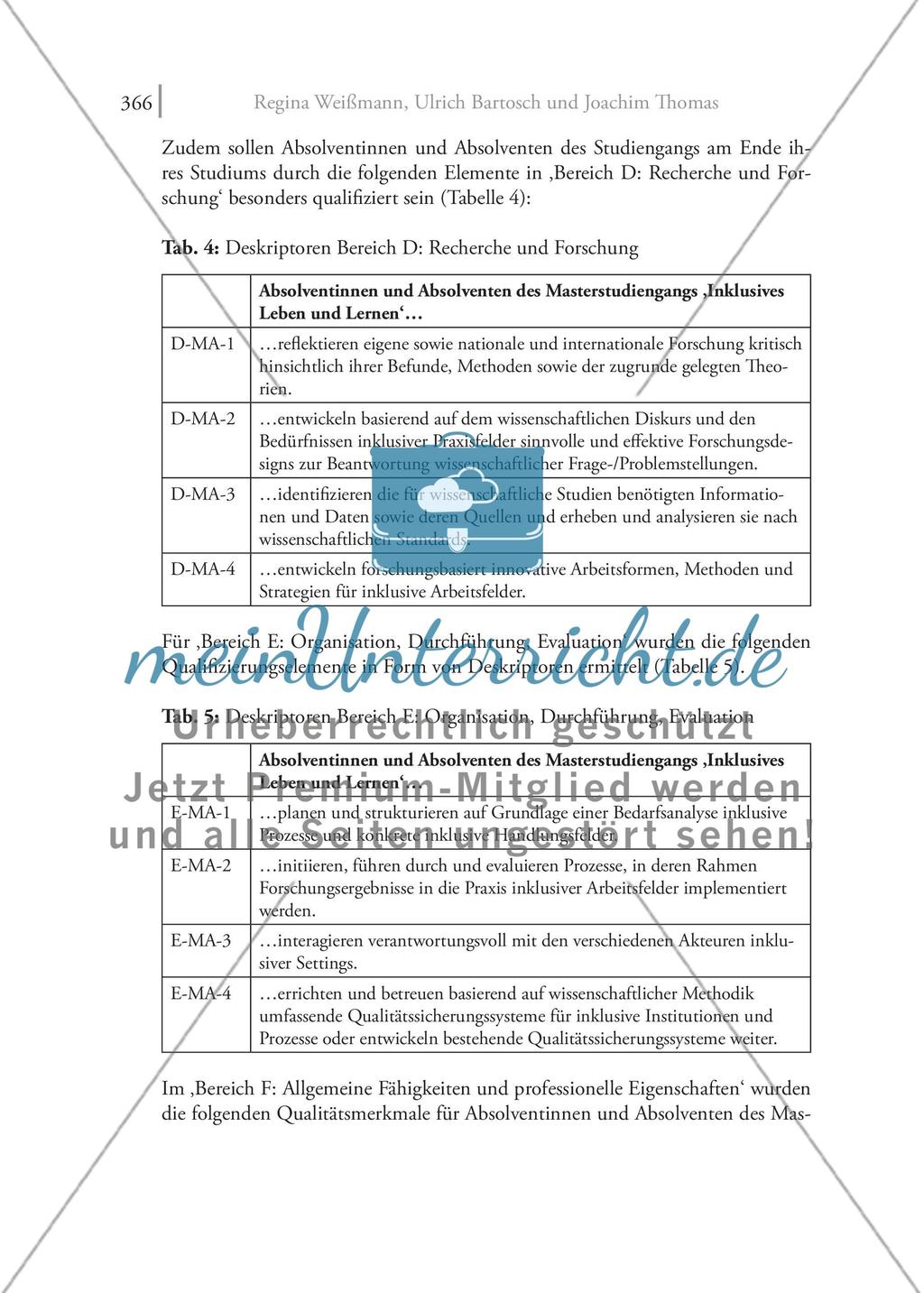 Inklusion auf Master-Niveau Die Konzeption eines kompetenzorientiert ausgerichteten Studiengangs ‚Inklusives Leben und Lernen‘ Preview 18