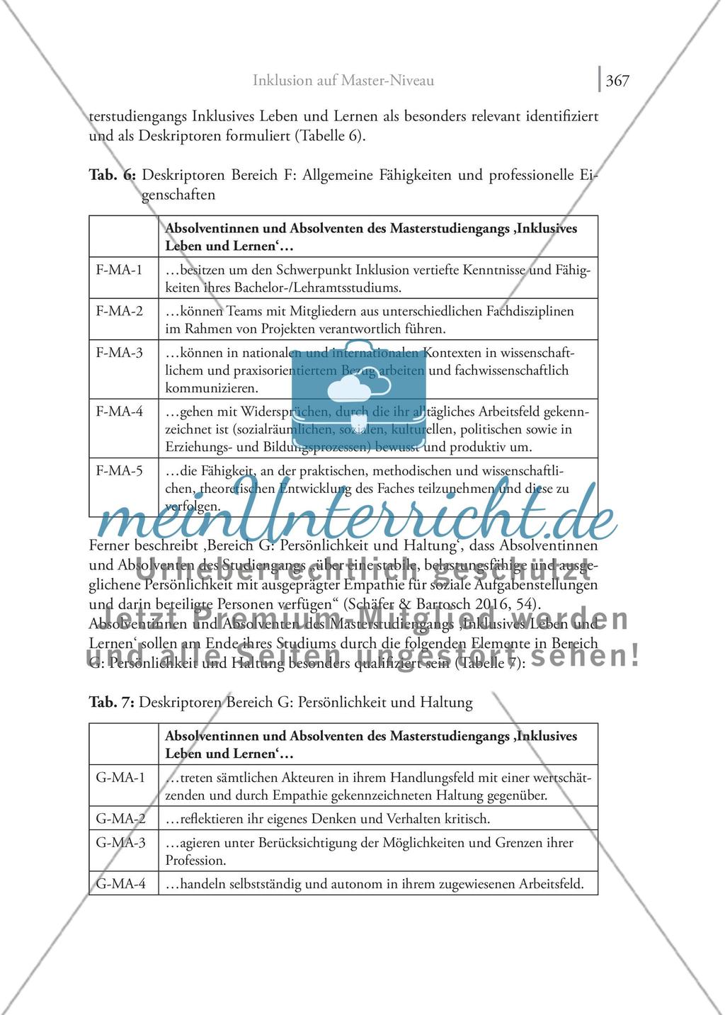 Inklusion auf Master-Niveau Die Konzeption eines kompetenzorientiert ausgerichteten Studiengangs ‚Inklusives Leben und Lernen‘ Preview 19