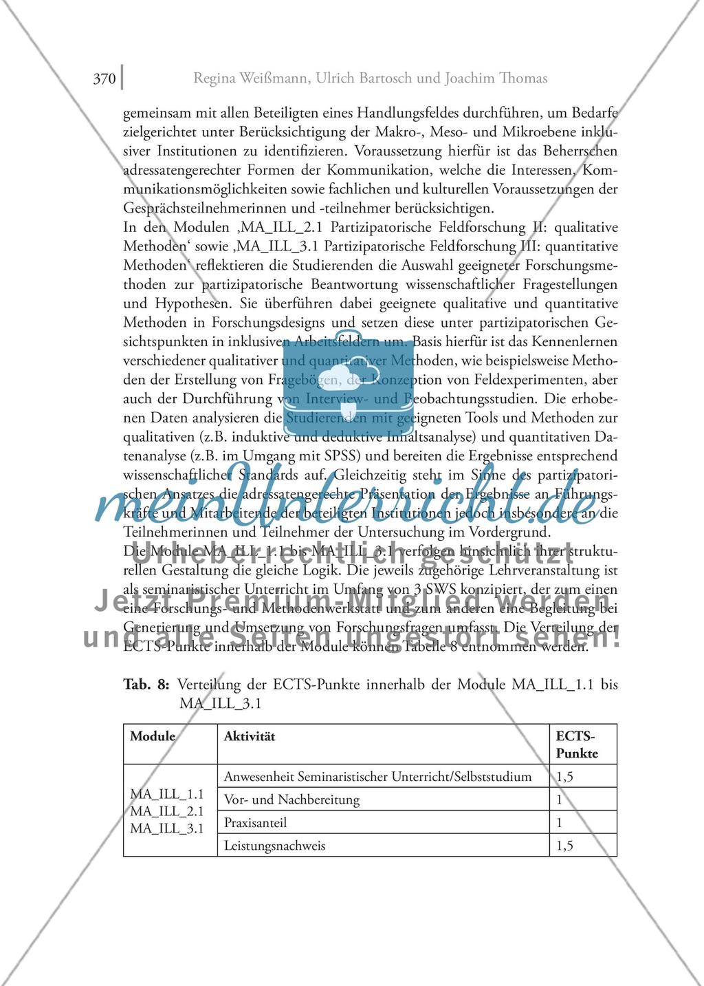 Inklusion auf Master-Niveau Die Konzeption eines kompetenzorientiert ausgerichteten Studiengangs ‚Inklusives Leben und Lernen‘ Preview 22