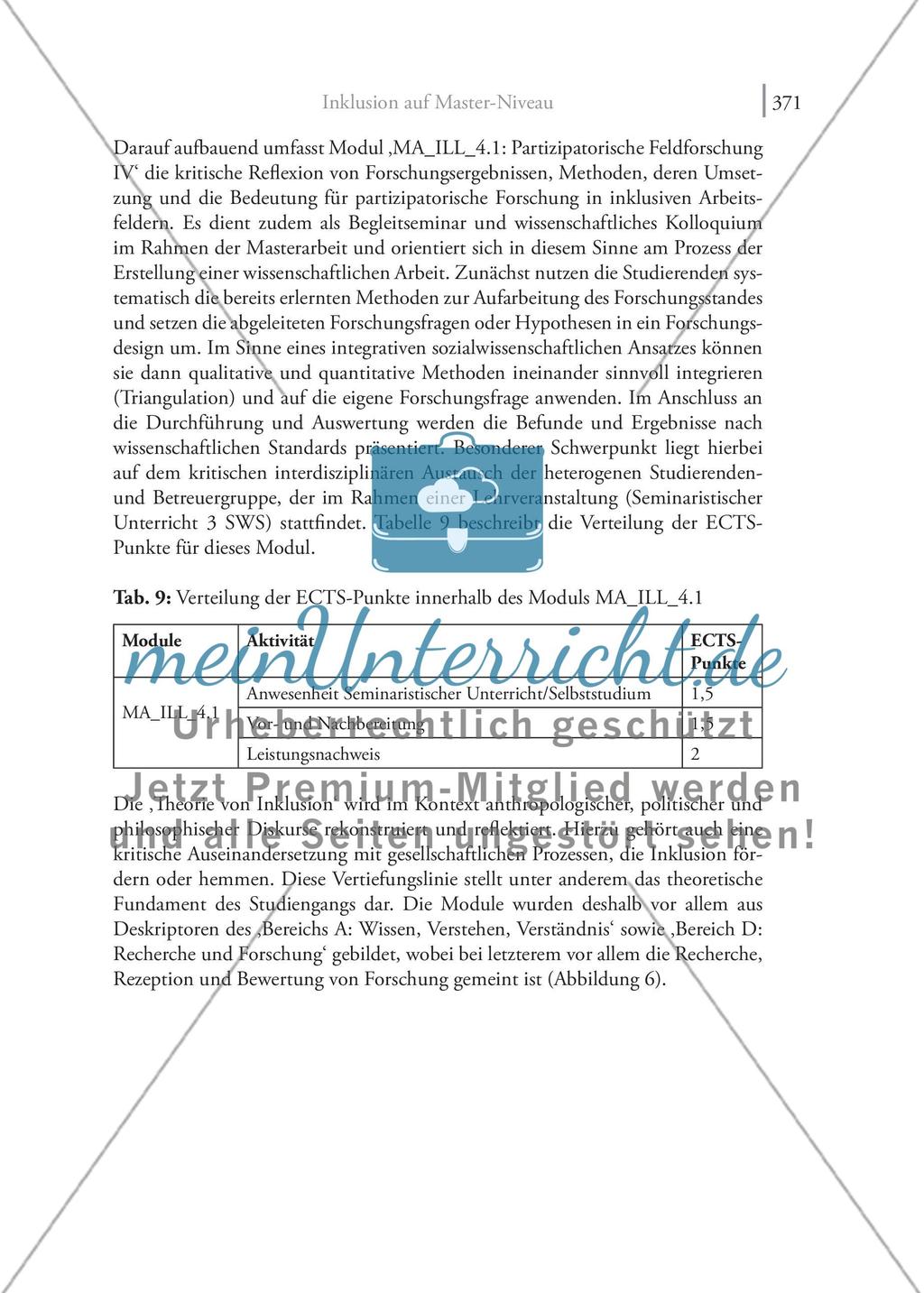 Inklusion auf Master-Niveau Die Konzeption eines kompetenzorientiert ausgerichteten Studiengangs ‚Inklusives Leben und Lernen‘ Preview 23