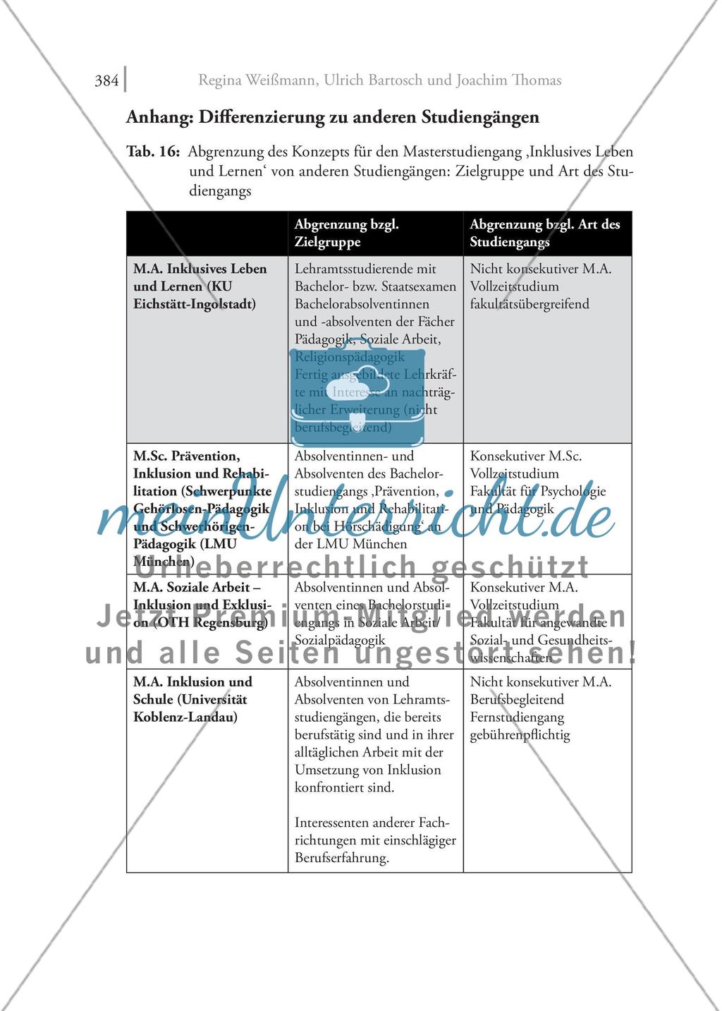 Inklusion auf Master-Niveau Die Konzeption eines kompetenzorientiert ausgerichteten Studiengangs ‚Inklusives Leben und Lernen‘ Preview 36