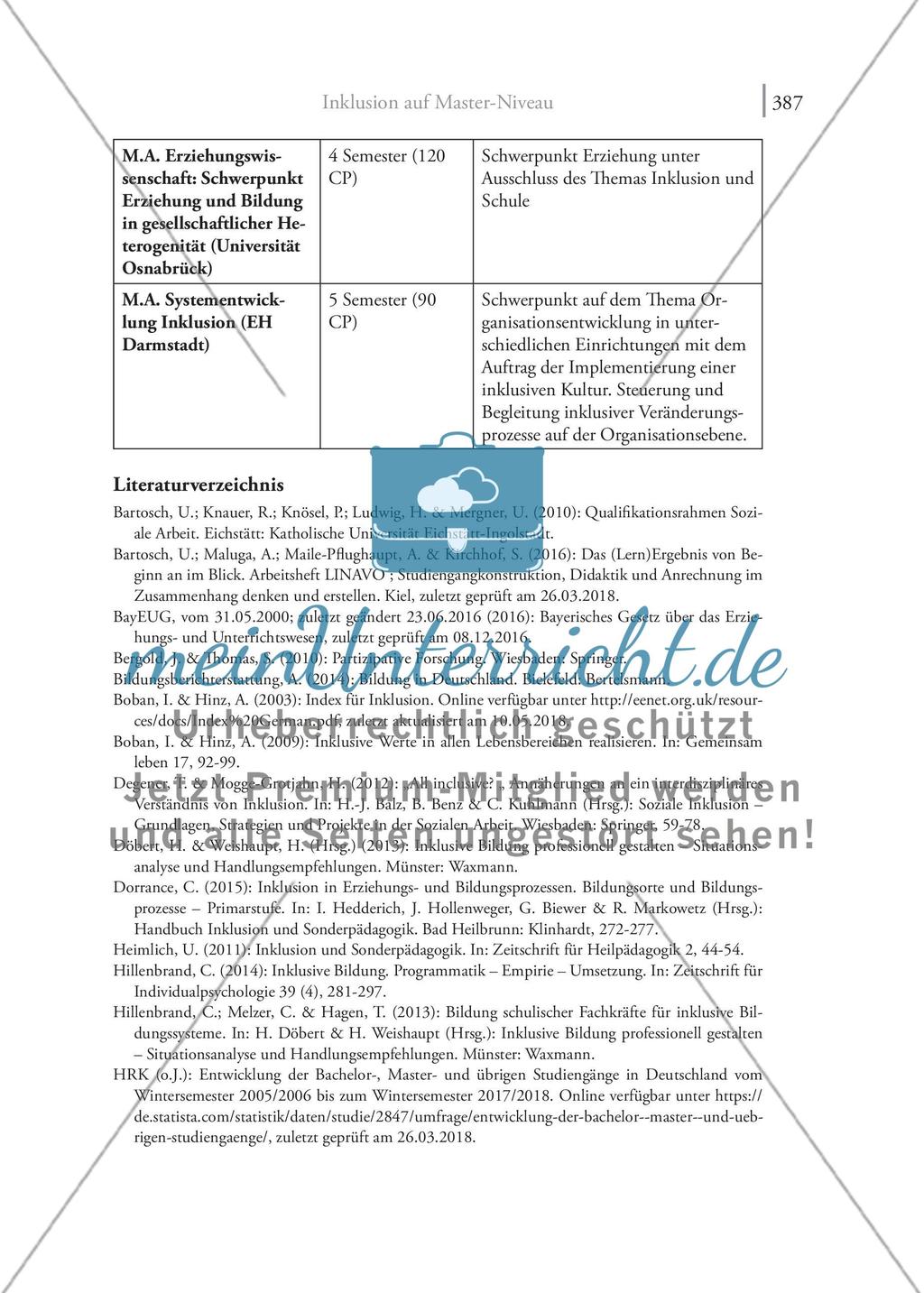 Inklusion auf Master-Niveau Die Konzeption eines kompetenzorientiert ausgerichteten Studiengangs ‚Inklusives Leben und Lernen‘ Preview 39