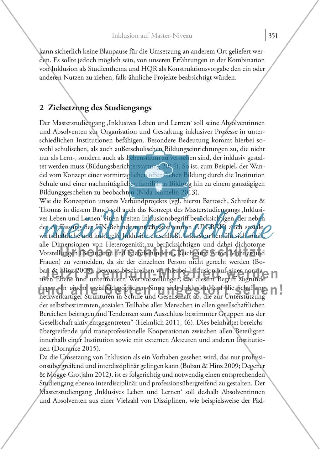 Inklusion auf Master-Niveau Die Konzeption eines kompetenzorientiert ausgerichteten Studiengangs ‚Inklusives Leben und Lernen‘ Preview 3