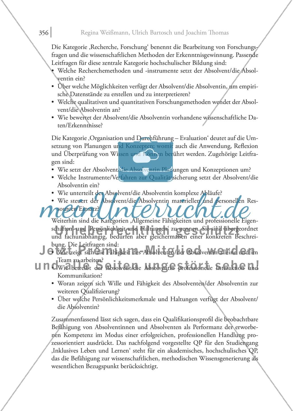 Inklusion auf Master-Niveau Die Konzeption eines kompetenzorientiert ausgerichteten Studiengangs ‚Inklusives Leben und Lernen‘ Preview 8