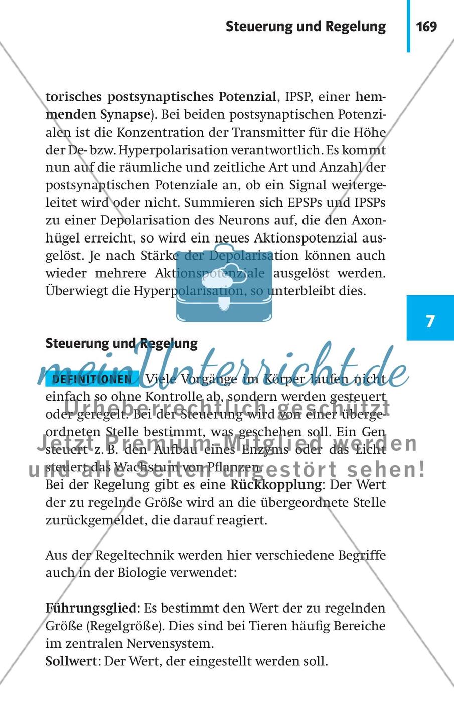 Neurobiologie, Hormone und Regulation Preview 20