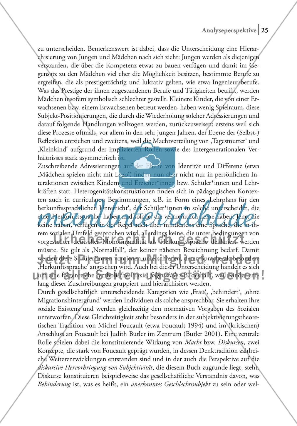 Eine kulturwissenschaftlich angelegte, macht- und differenztheoretische Analyseperspektive Preview 6