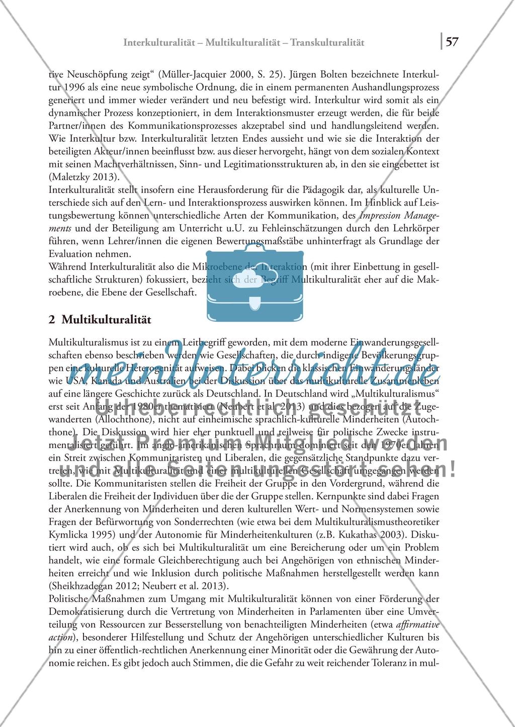 Interkulturalität – Multikulturalität – Transkulturalität Preview 3