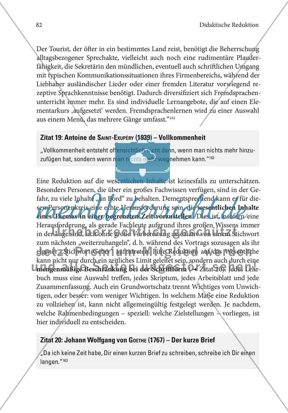 Reduktion der Stofffülle (Stoffreduktion) Preview 12
