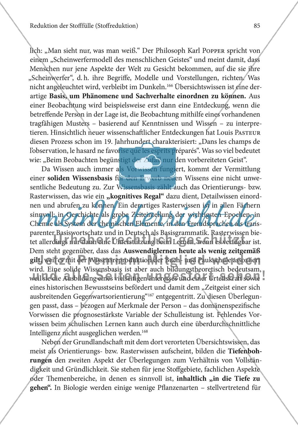 Reduktion der Stofffülle (Stoffreduktion) Preview 15