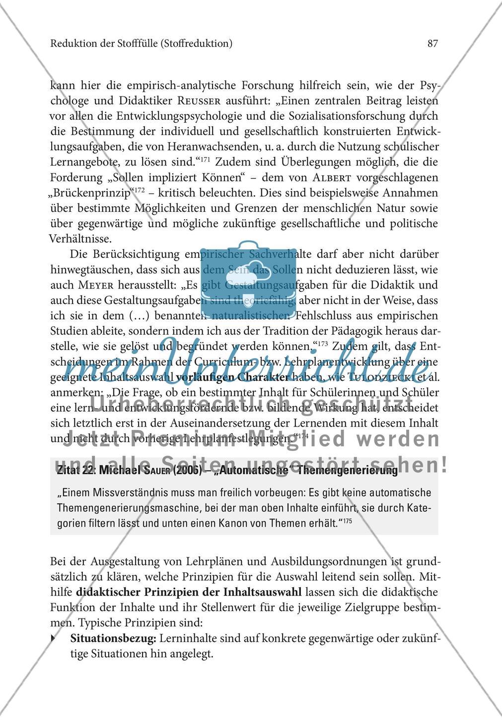 Reduktion der Stofffülle (Stoffreduktion) Preview 17