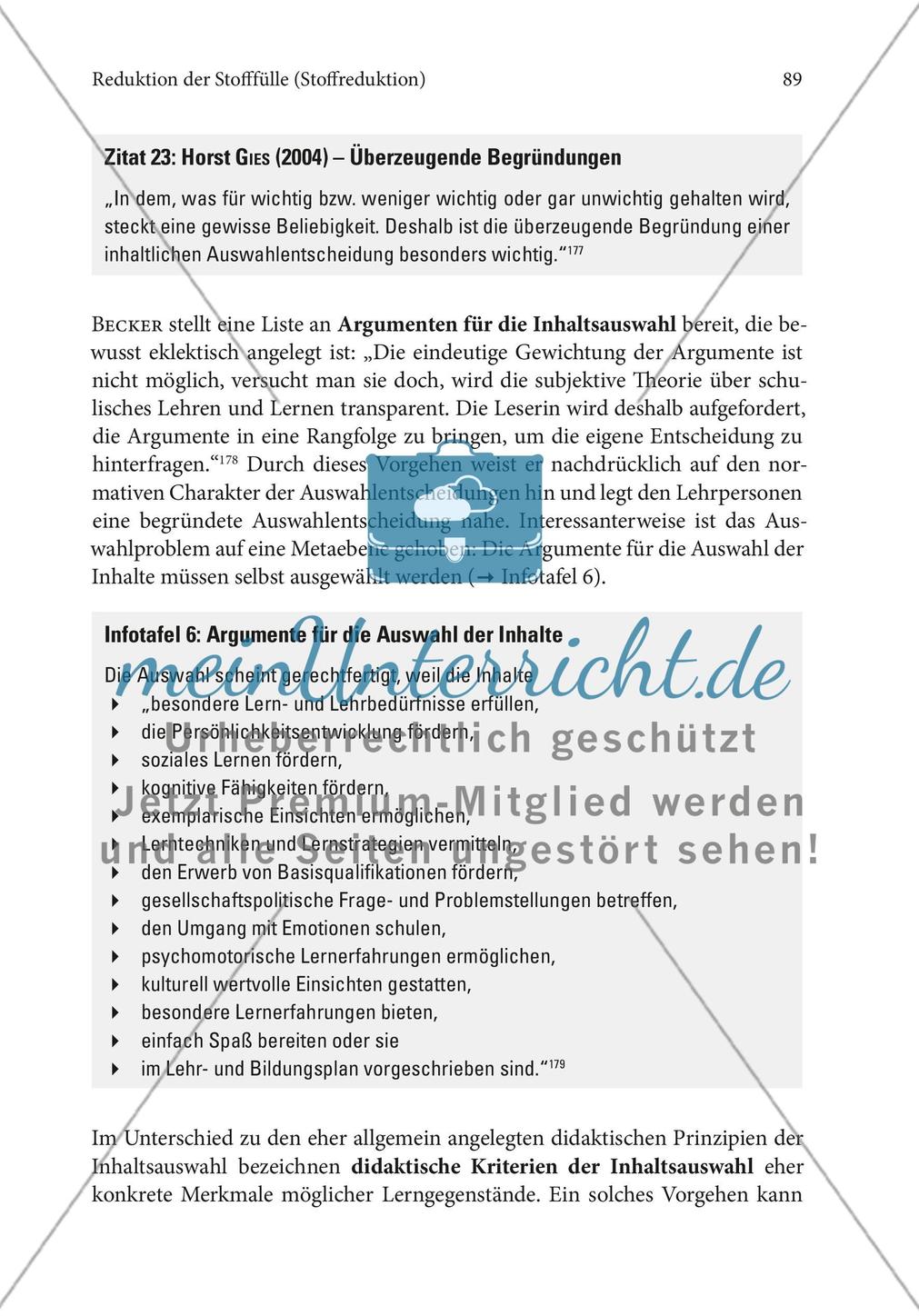 Reduktion der Stofffülle (Stoffreduktion) Preview 19