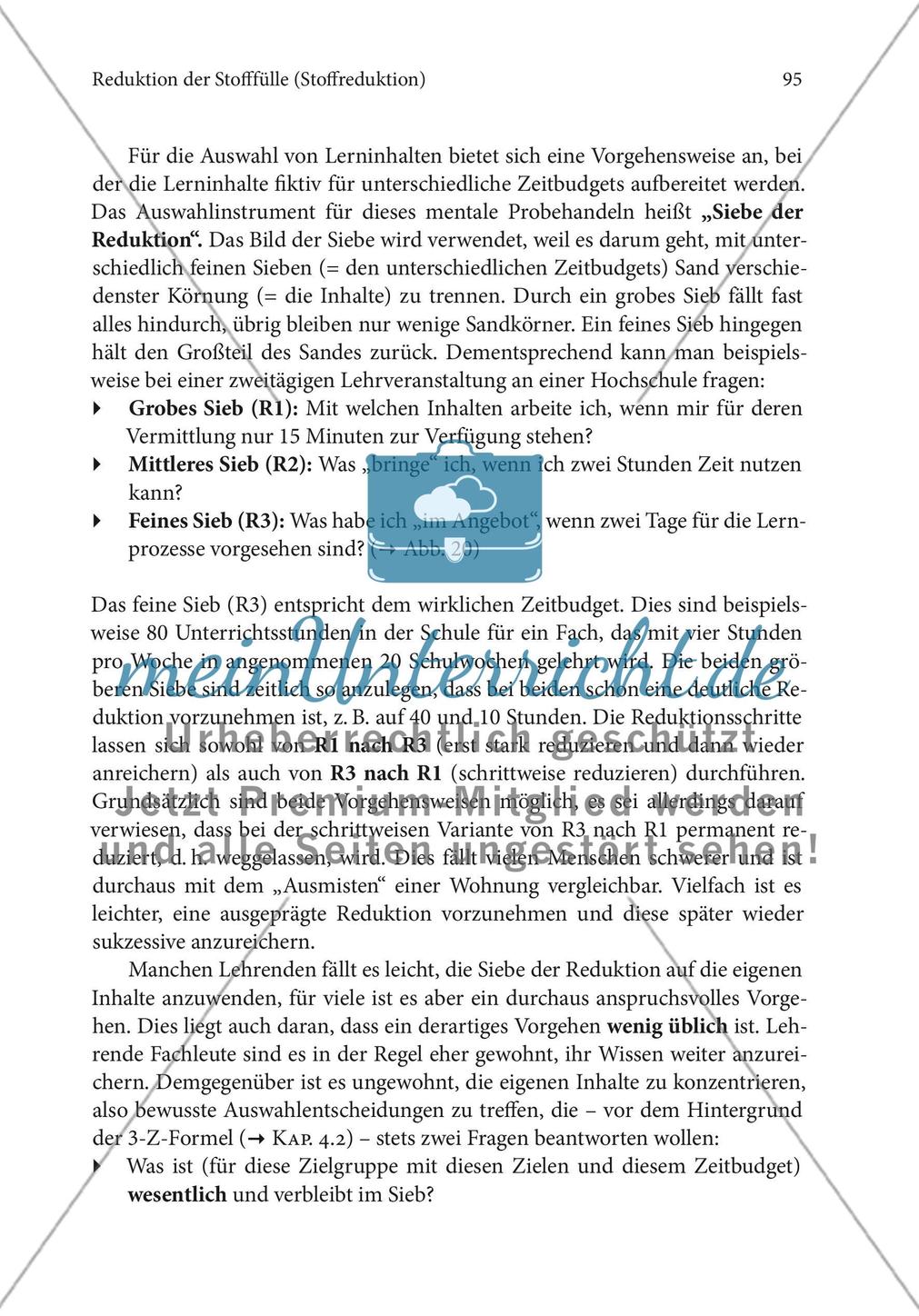 Reduktion der Stofffülle (Stoffreduktion) Preview 25