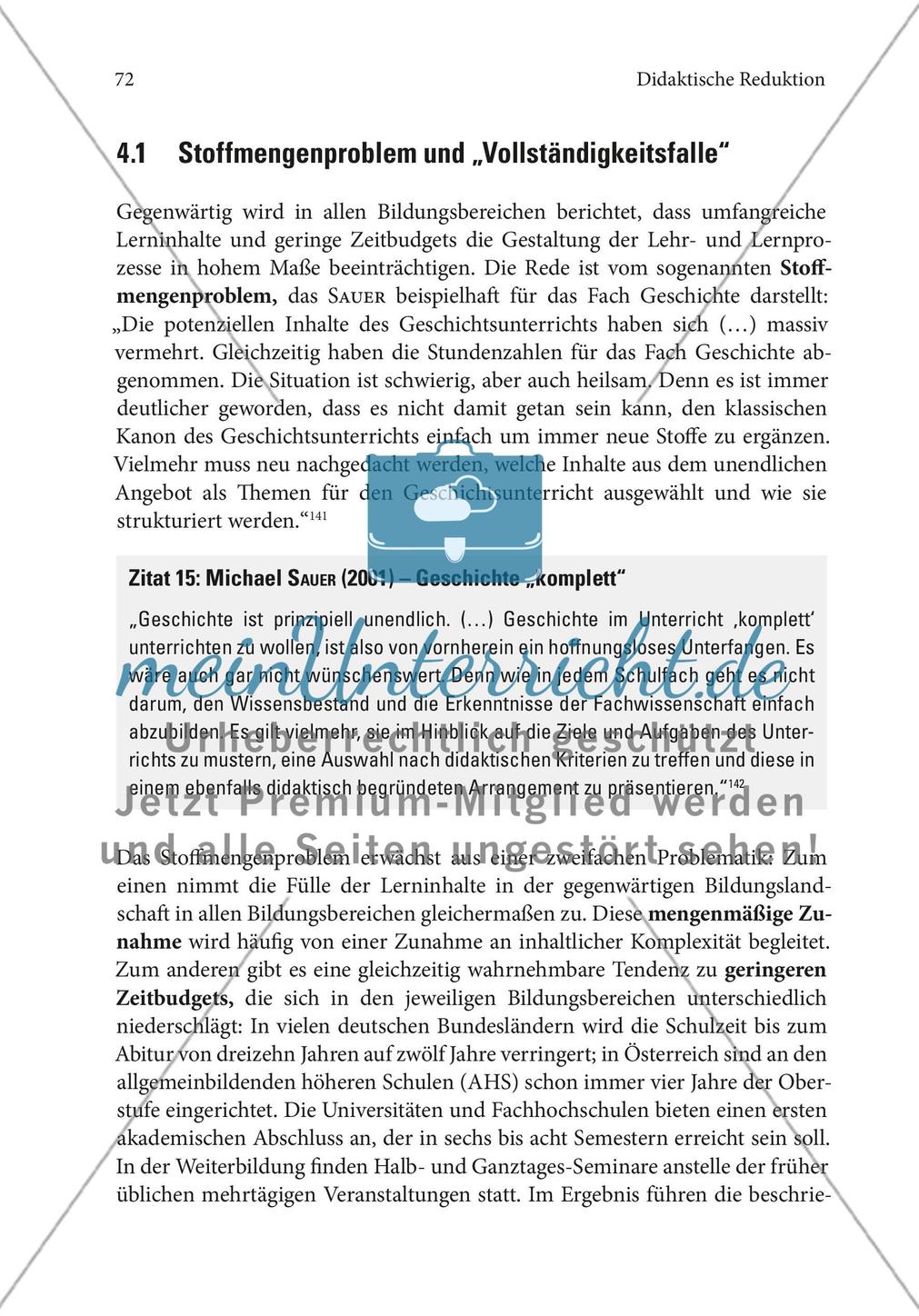 Reduktion der Stofffülle (Stoffreduktion) Preview 2