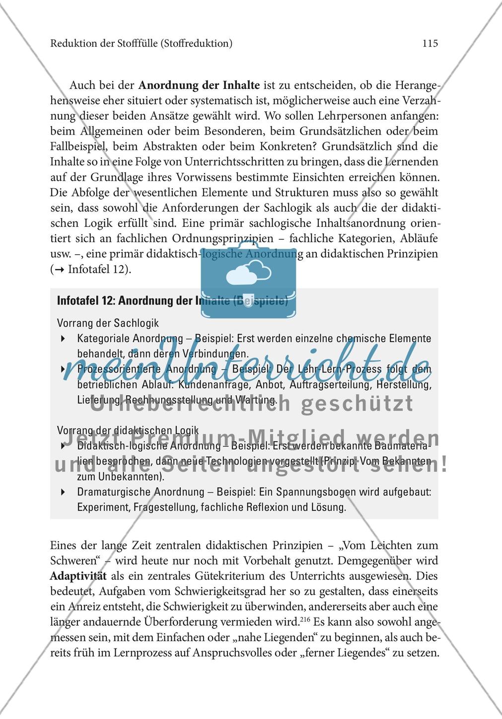 Reduktion der Stofffülle (Stoffreduktion) Preview 45