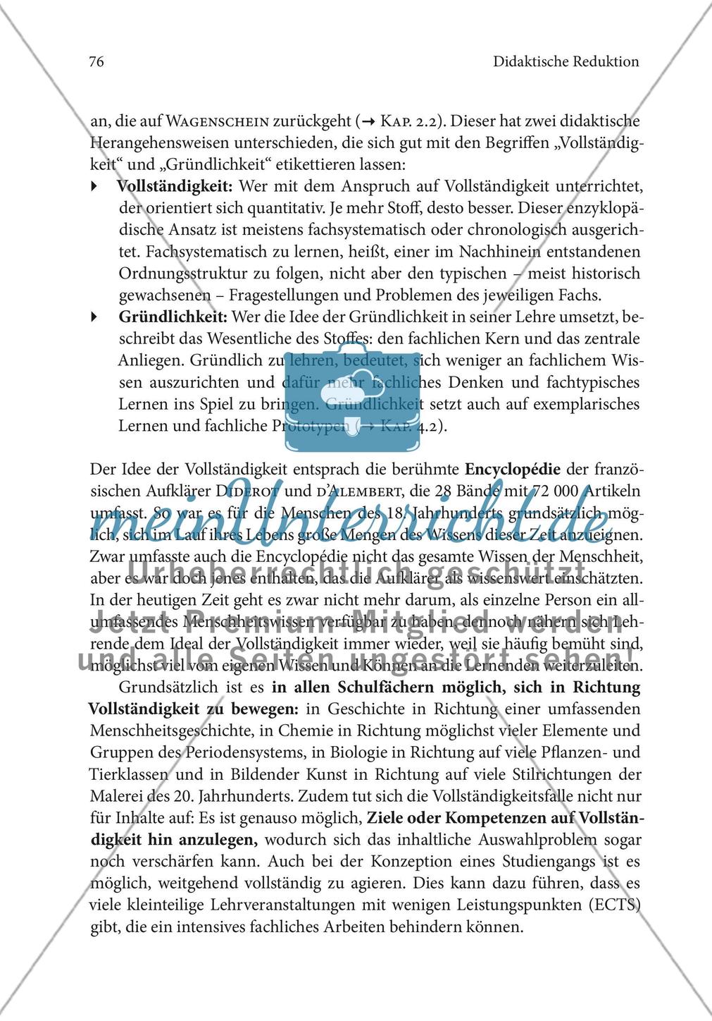 Reduktion der Stofffülle (Stoffreduktion) Preview 6