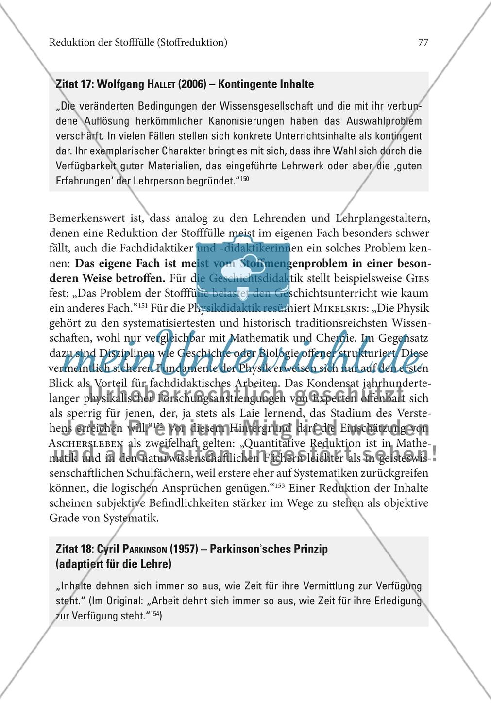 Reduktion der Stofffülle (Stoffreduktion) Preview 7
