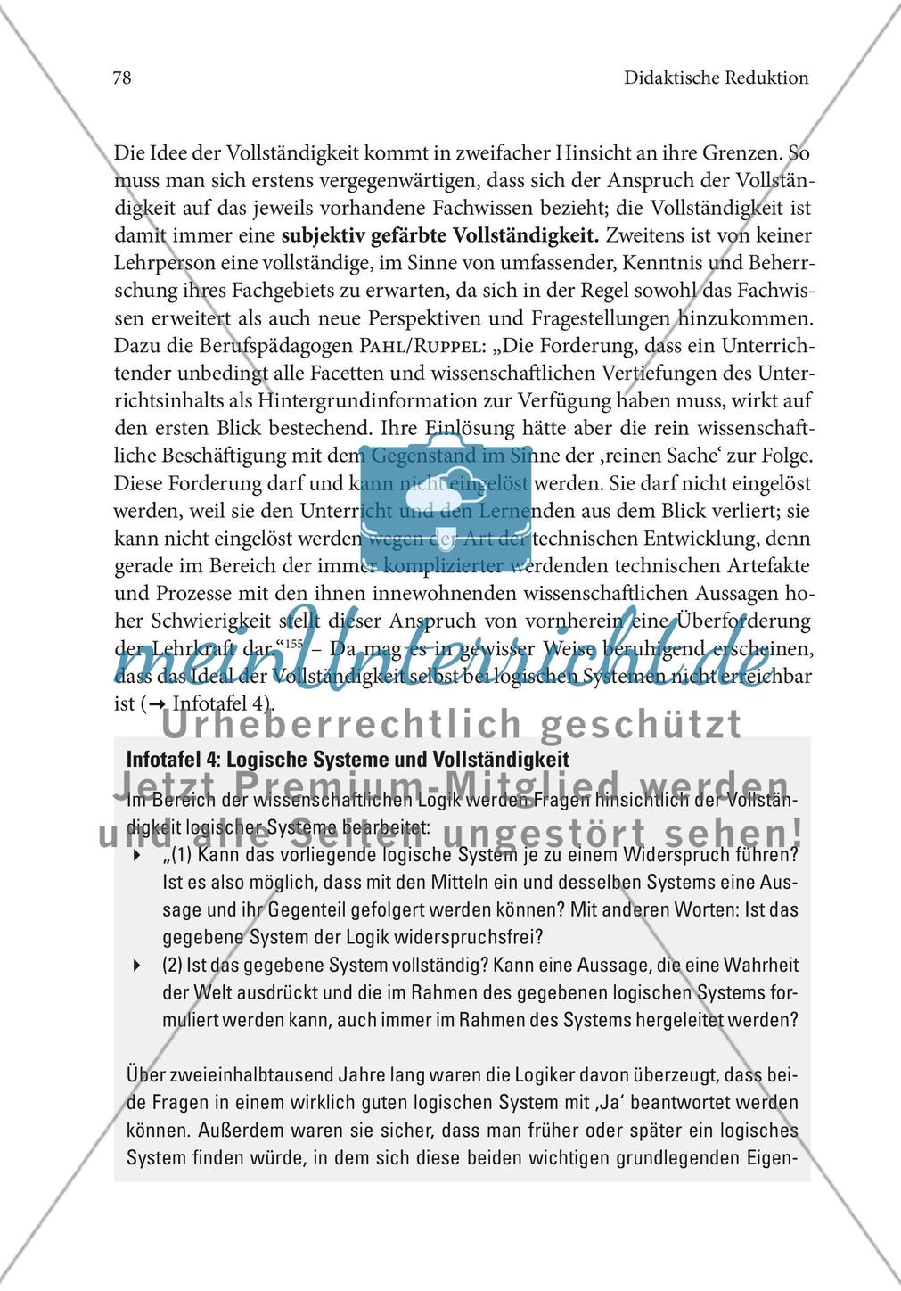 Reduktion der Stofffülle (Stoffreduktion) Preview 8
