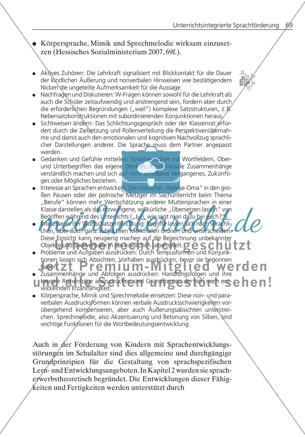 Unterrichtsintegrierte Sprachförderung Preview 13