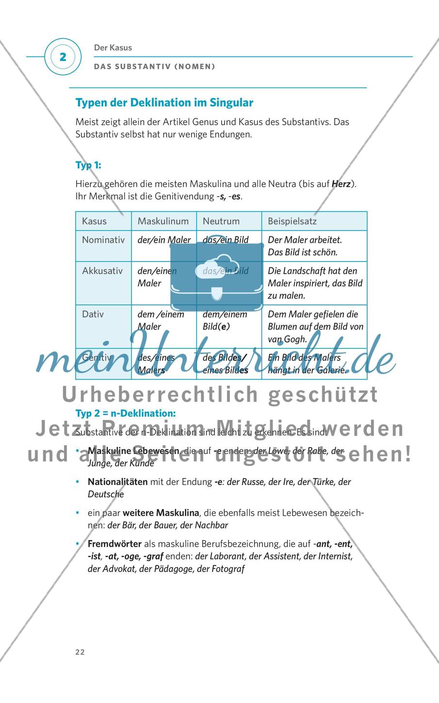 Das Substantiv (Nomen) Preview 10