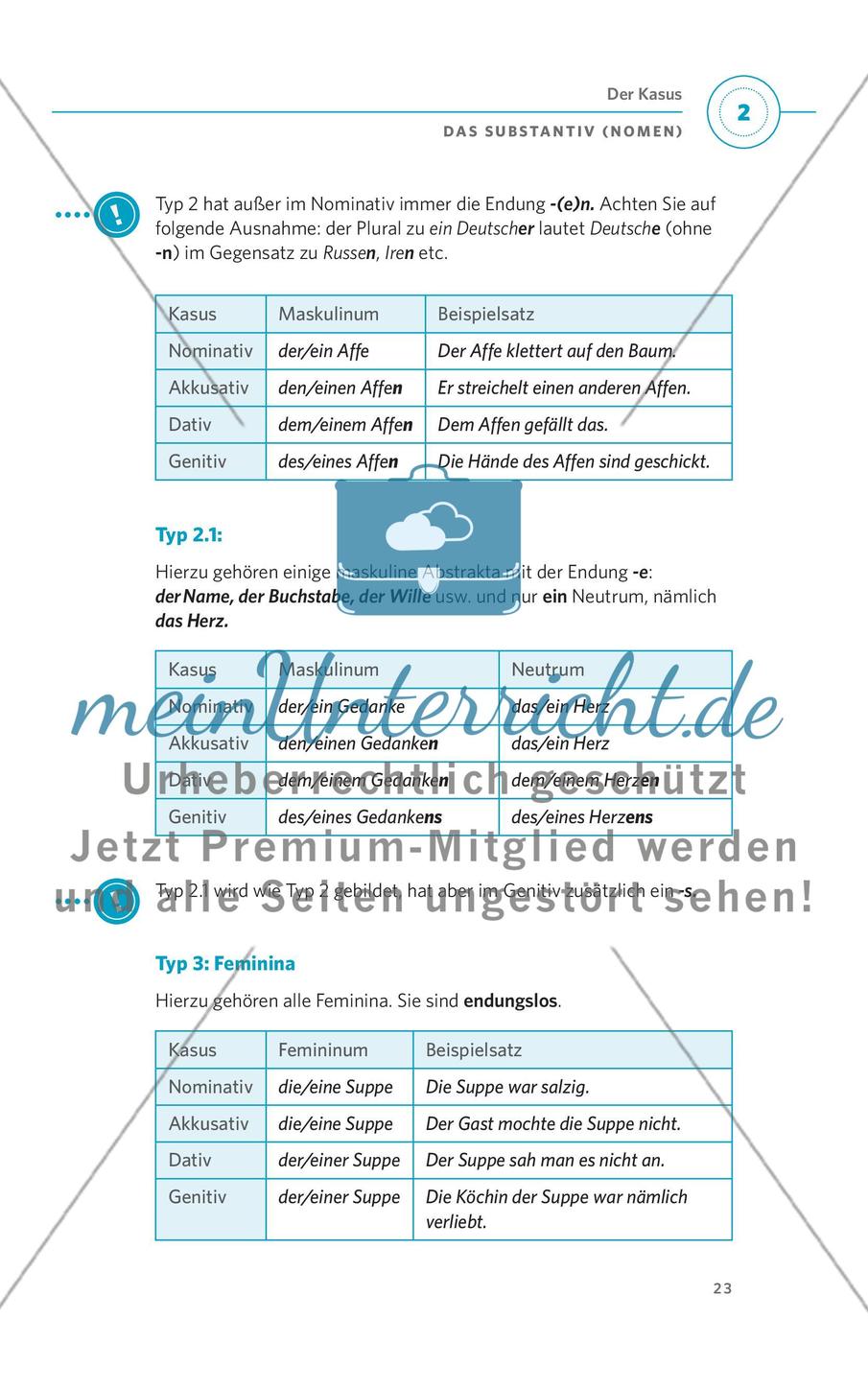 Das Substantiv (Nomen) Preview 11