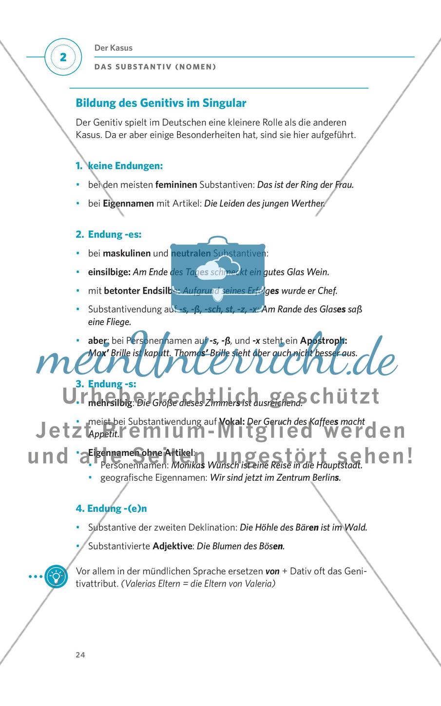 Das Substantiv (Nomen) Preview 12