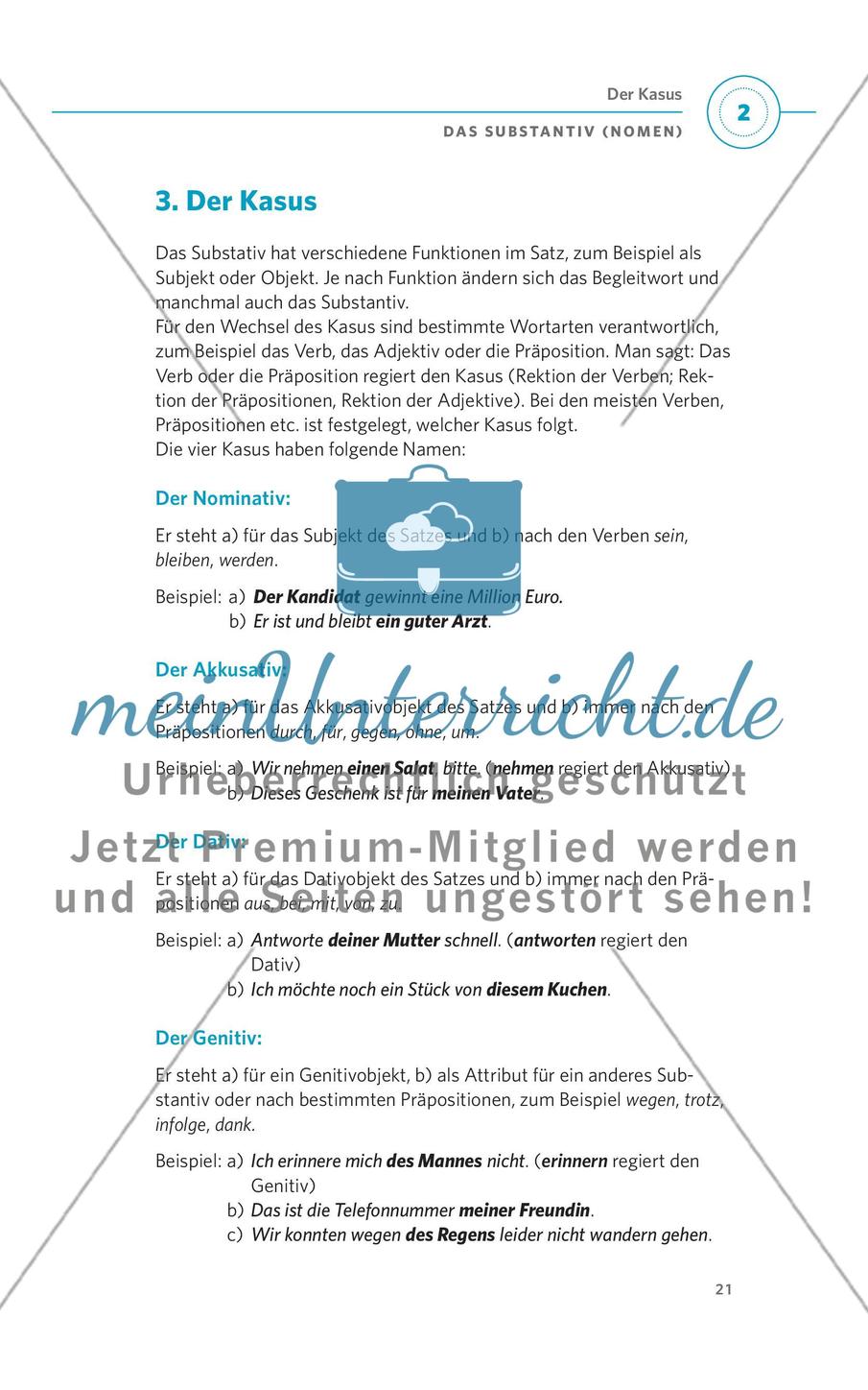 Das Substantiv (Nomen) Preview 9