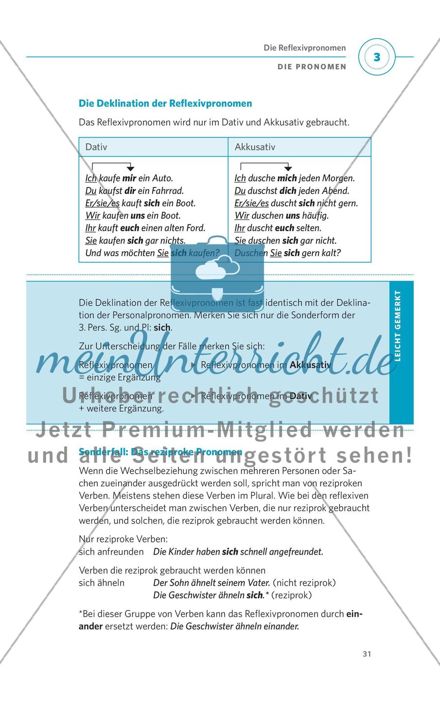 Die Pronomen Preview 6