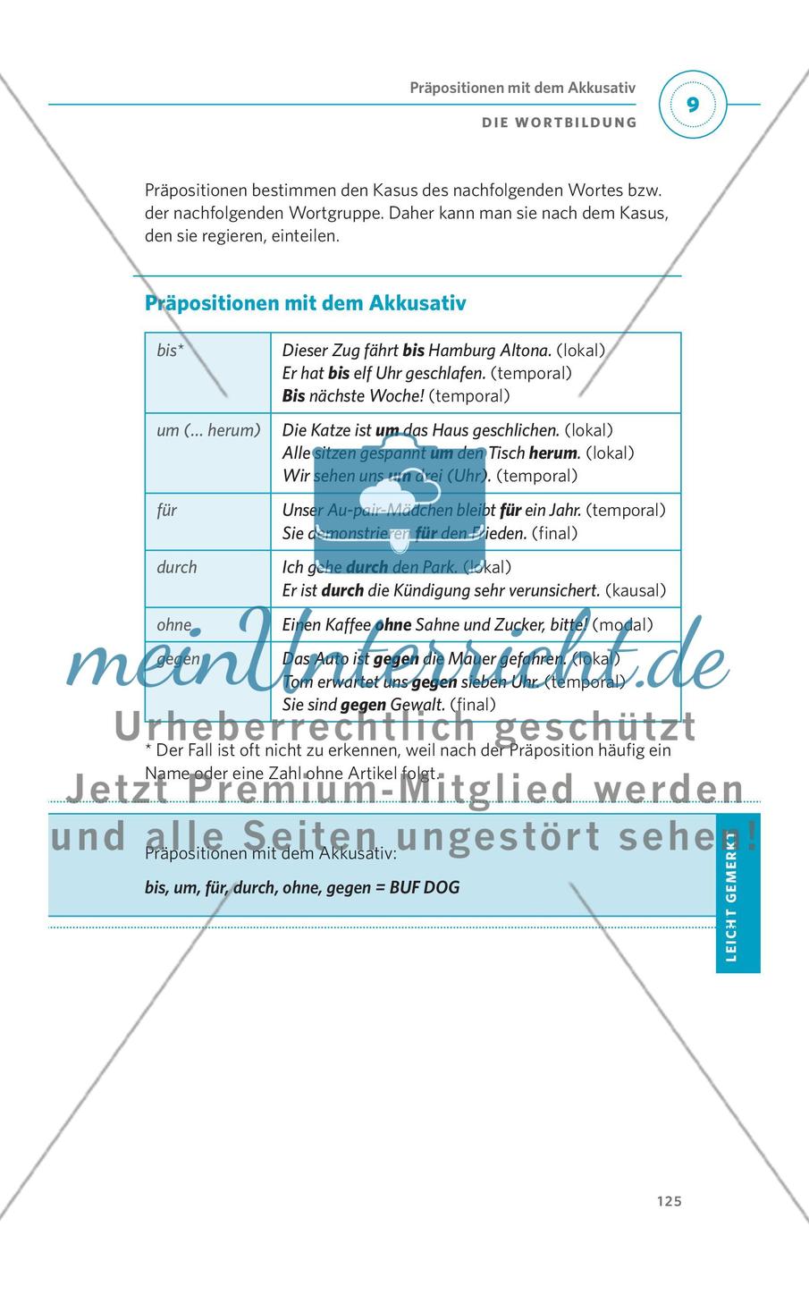 Die Präpositionen Preview 2