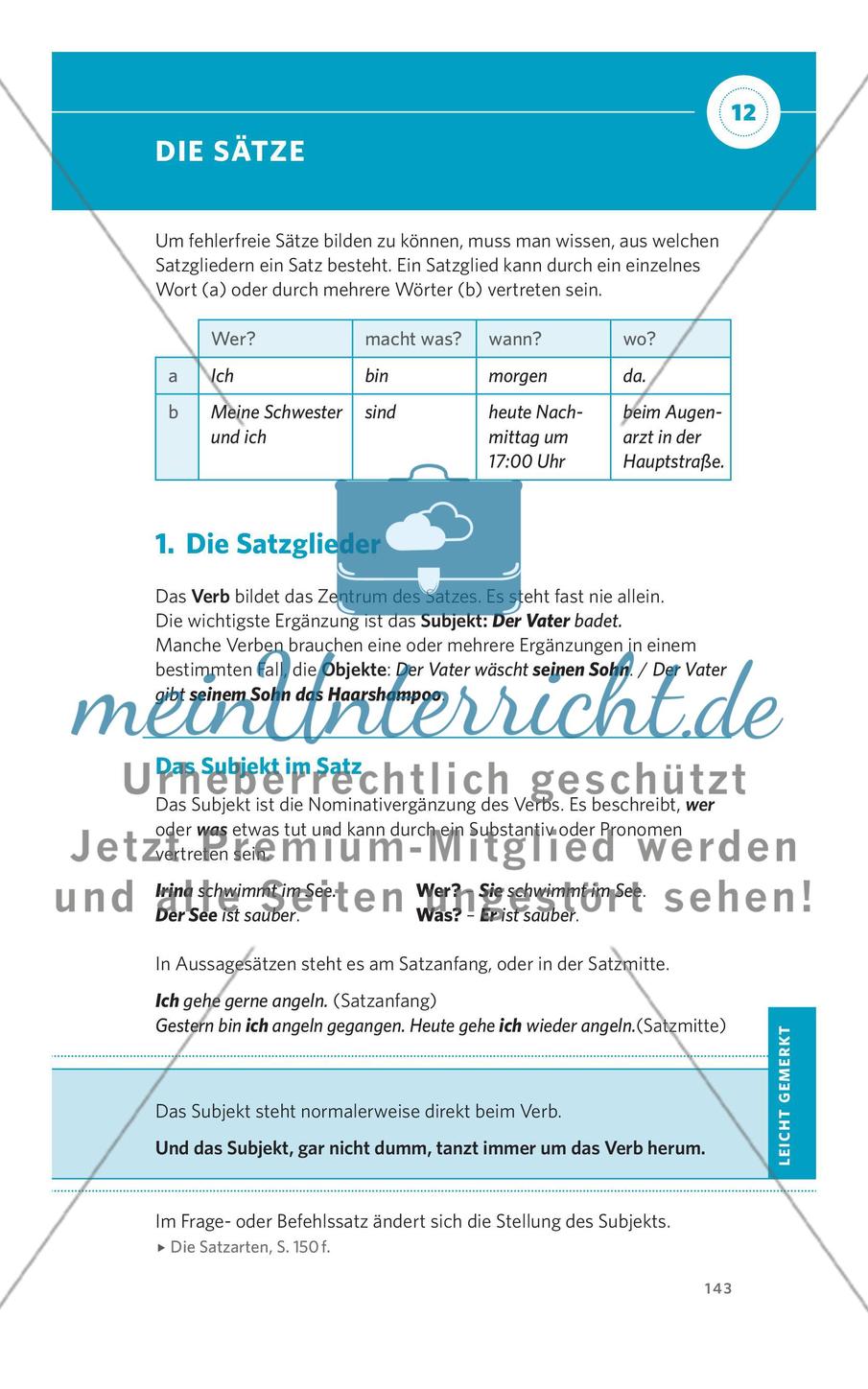 Die Sätze Preview 1