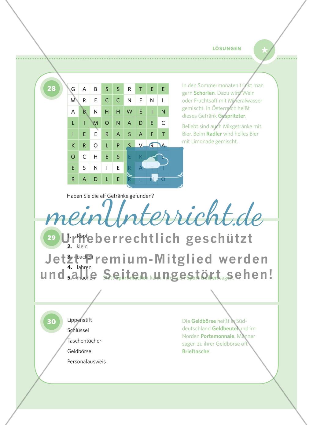 250 Rätsel DaF – Schwierigkeitsstufe 1: Teil 1 Preview 20