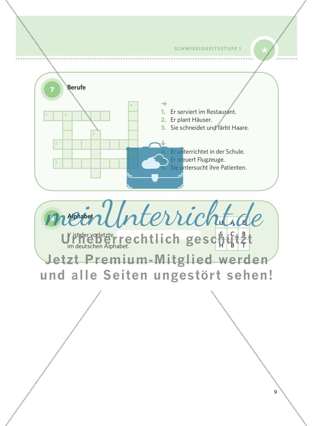 250 Rätsel DaF – Schwierigkeitsstufe 1: Teil 1 Preview 5