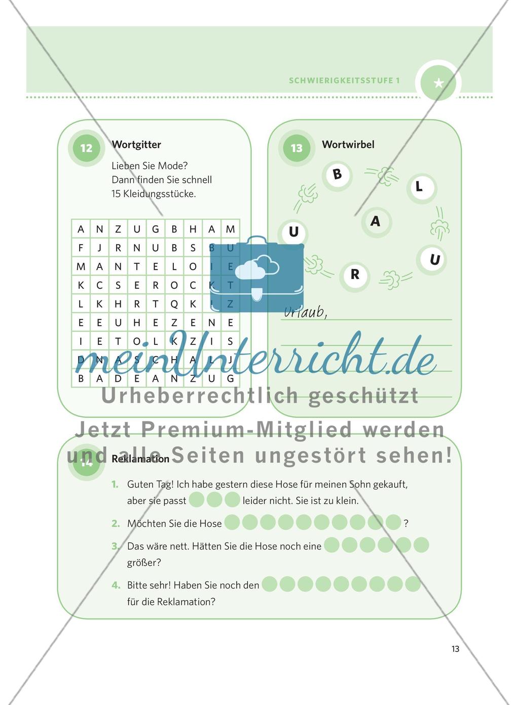 250 Rätsel DaF – Schwierigkeitsstufe 1: Teil 1 Preview 9