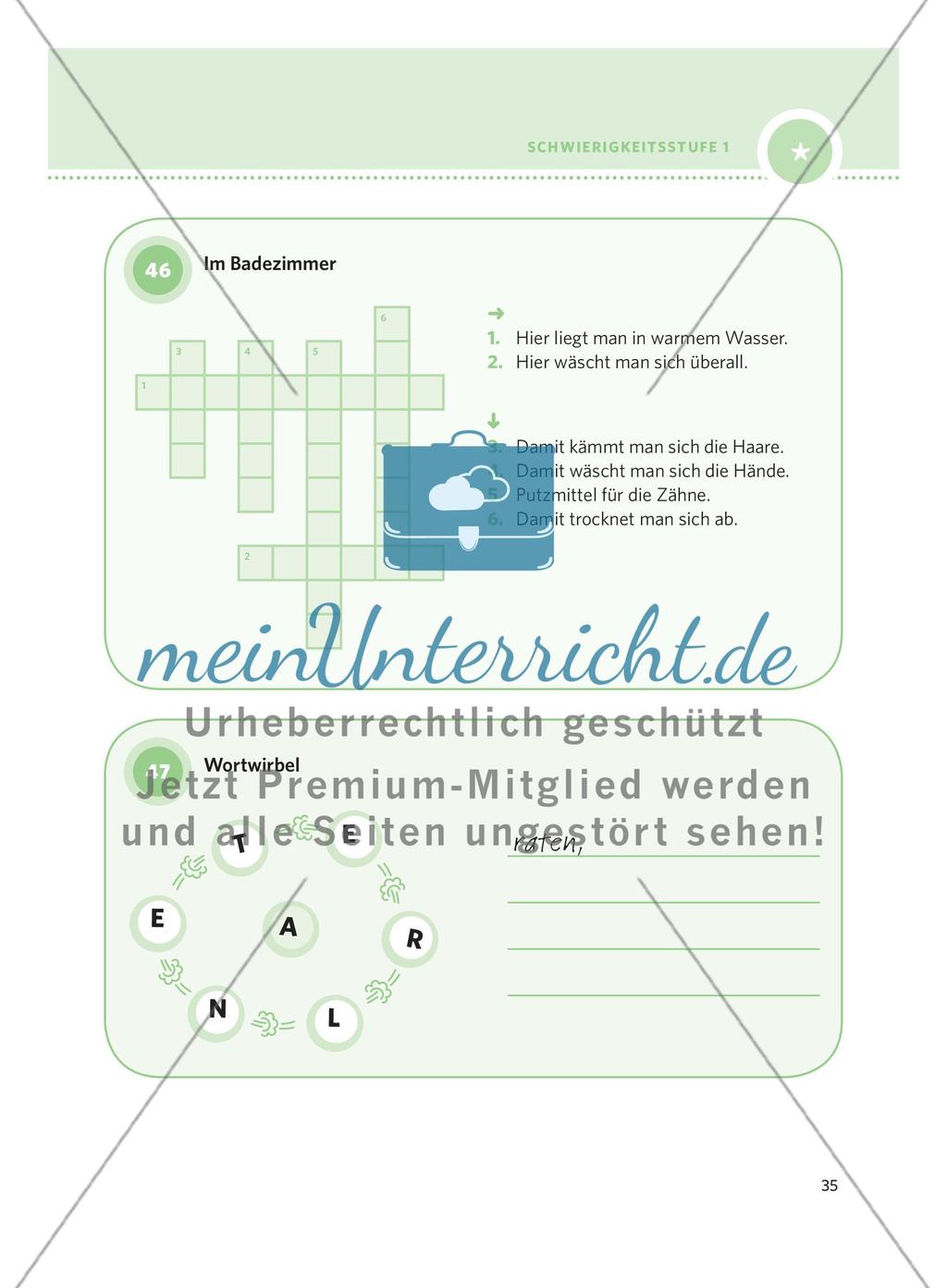250 Rätsel DaF – Schwierigkeitsstufe 1: Teil 2 Preview 11