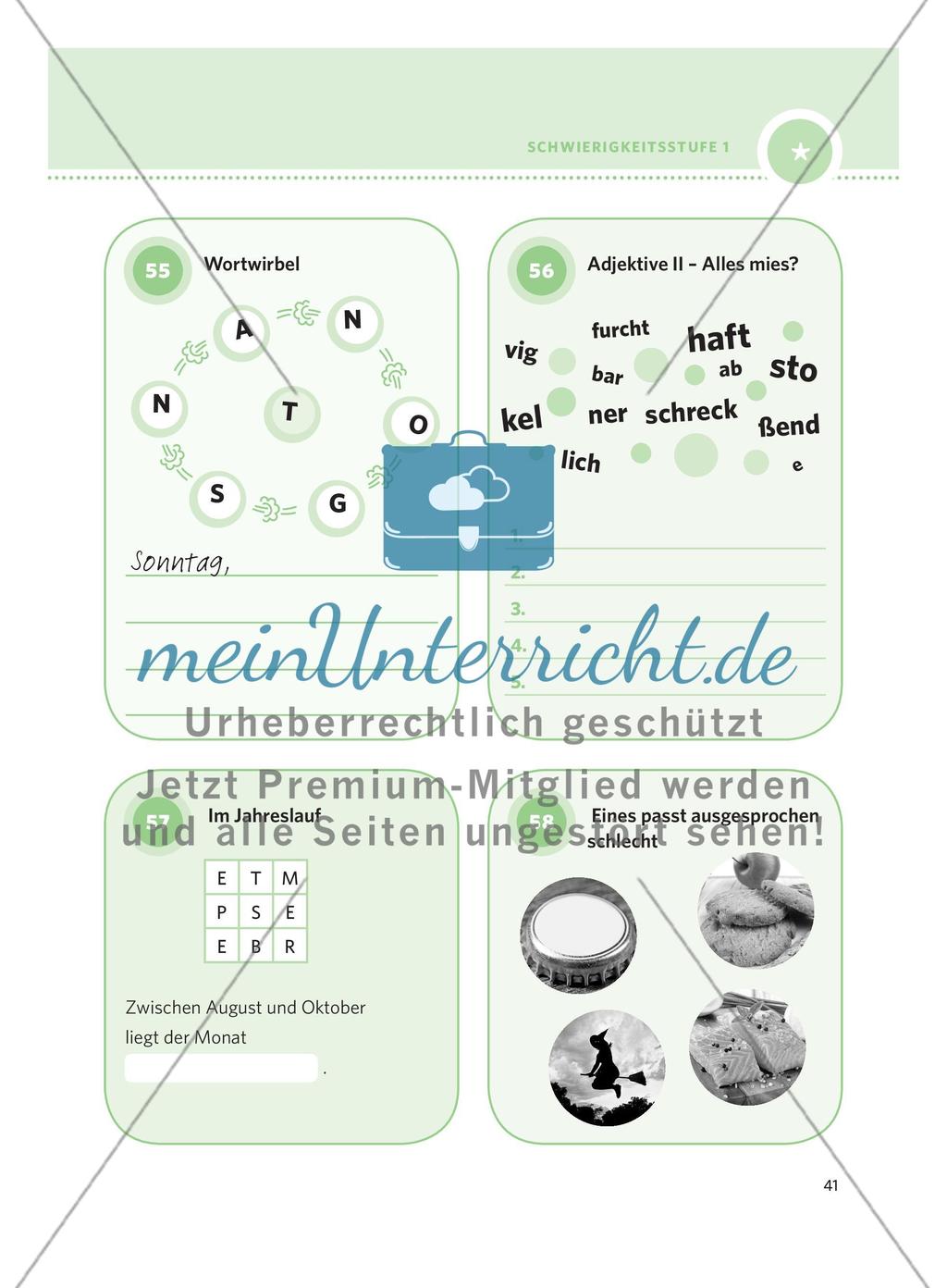 250 Rätsel DaF – Schwierigkeitsstufe 1: Teil 2 Preview 17