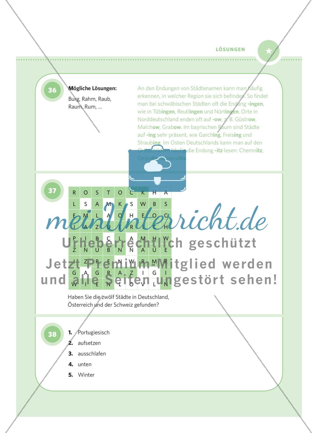 250 Rätsel DaF – Schwierigkeitsstufe 1: Teil 2 Preview 6