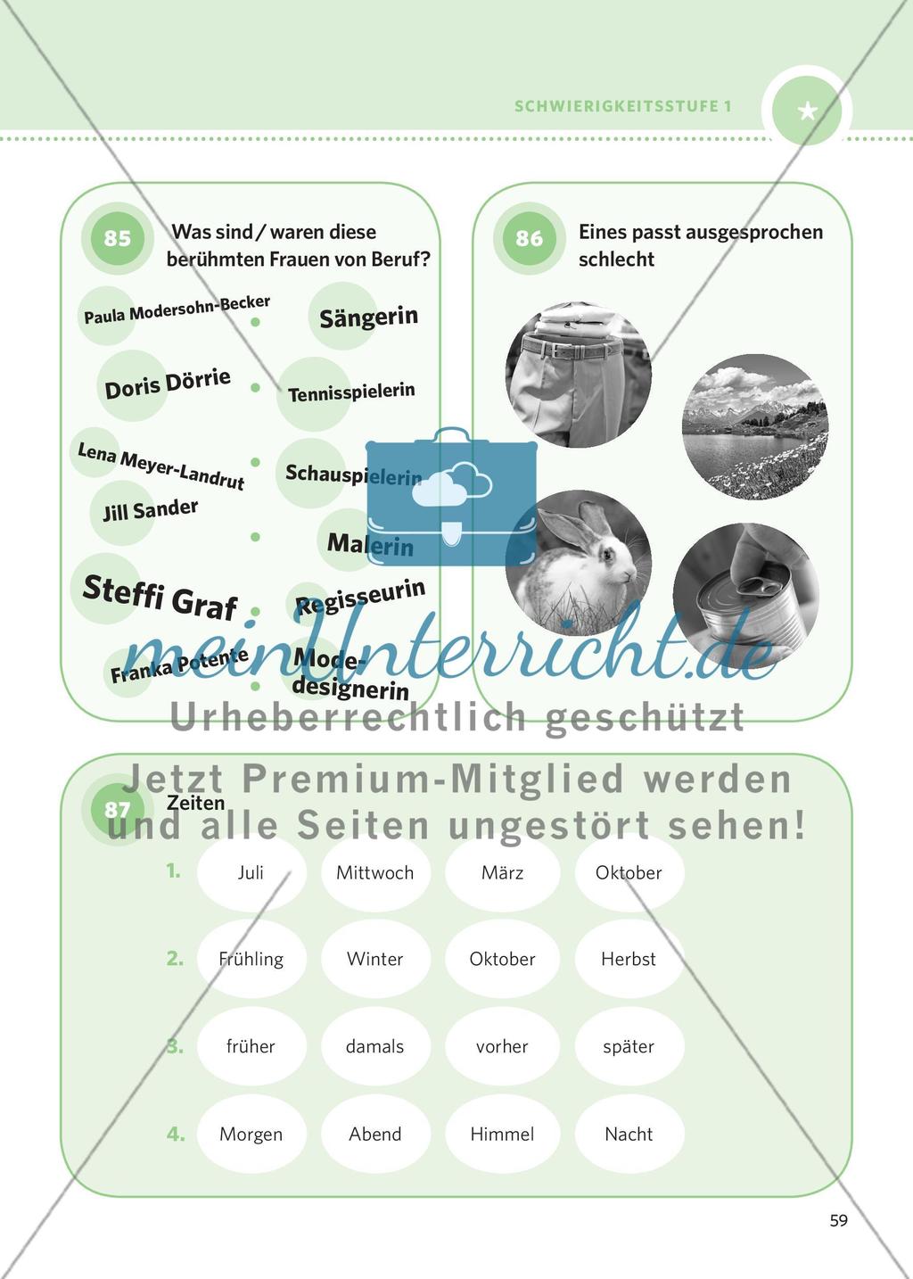 250 Rätsel DaF – Schwierigkeitsstufe 1: Teil 3 Preview 15