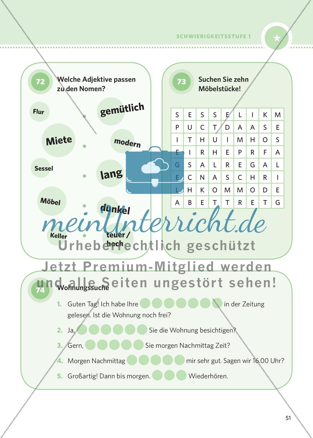 250 Rätsel DaF – Schwierigkeitsstufe 1: Teil 3 Preview 7