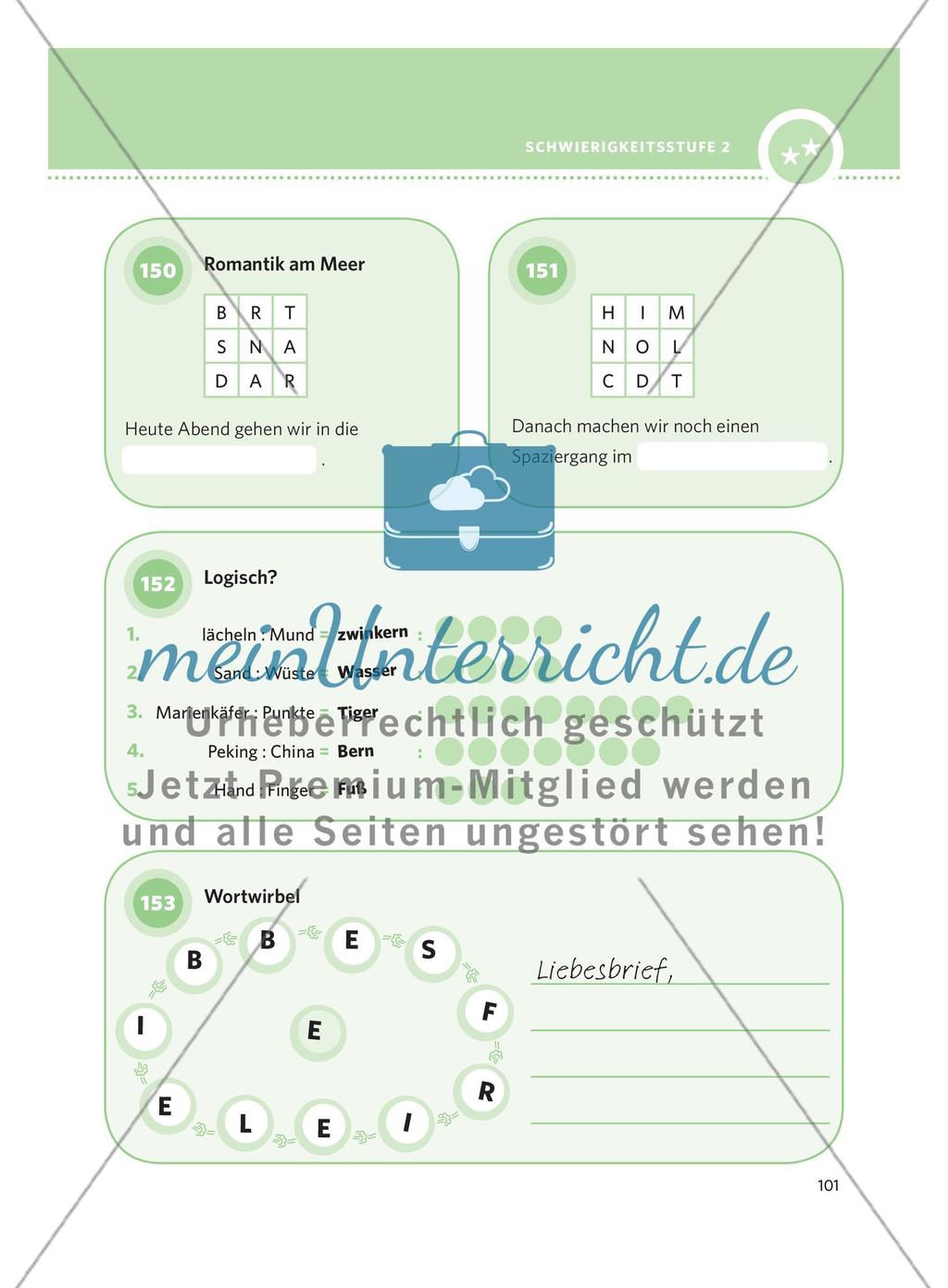 250 Rätsel DaF – Schwierigkeitsstufe 2: Teil 2 Preview 19