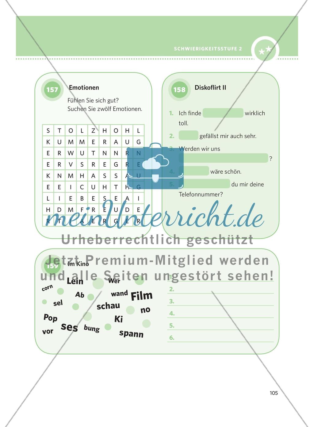 250 Rätsel DaF – Schwierigkeitsstufe 2: Teil 3 Preview 3