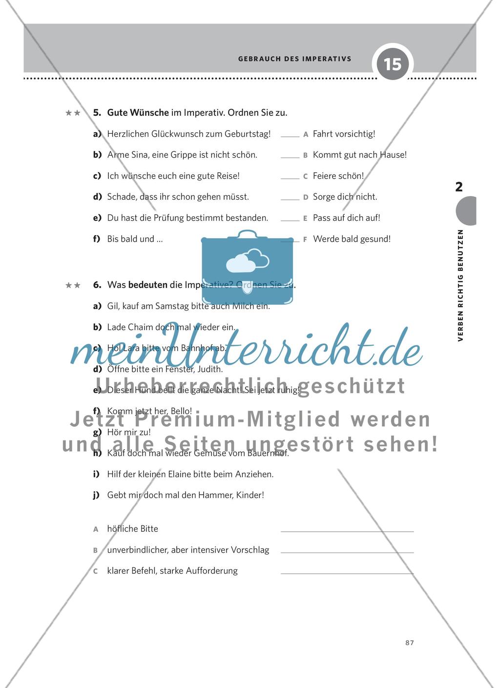 Gebrauch des Imperativs Preview 4