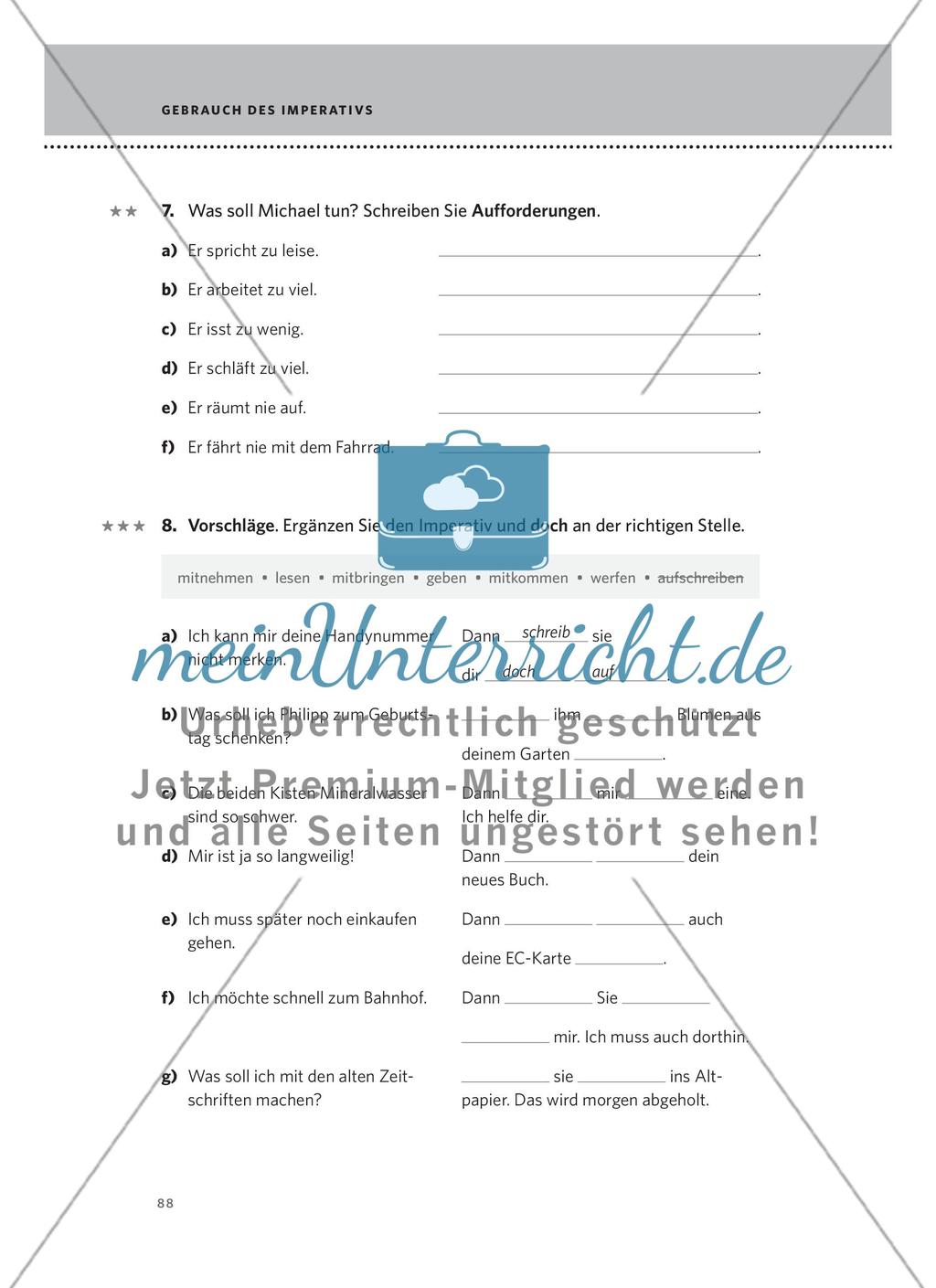 Gebrauch des Imperativs Preview 5