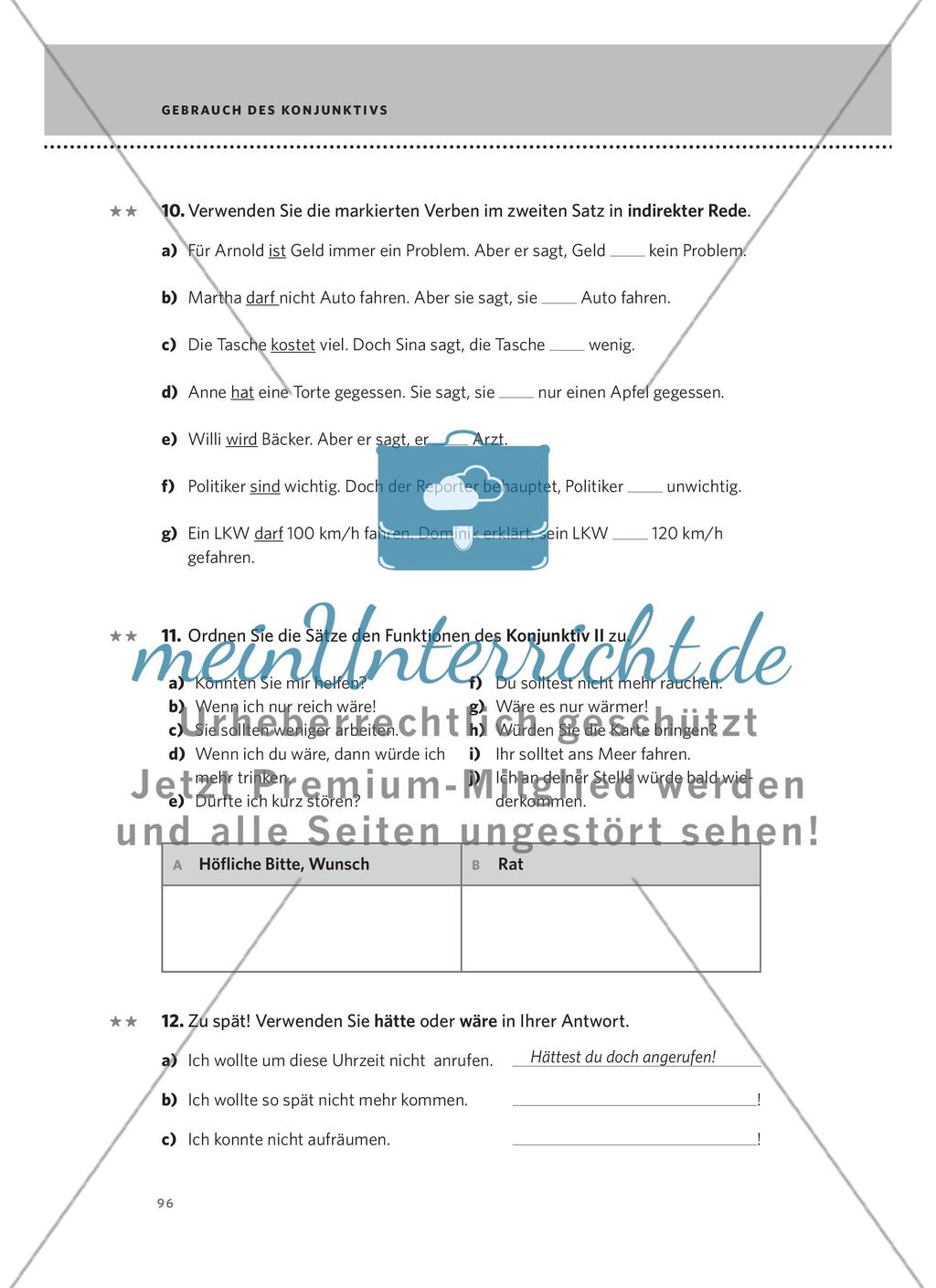 Gebrauch des Konjunktivs Preview 6