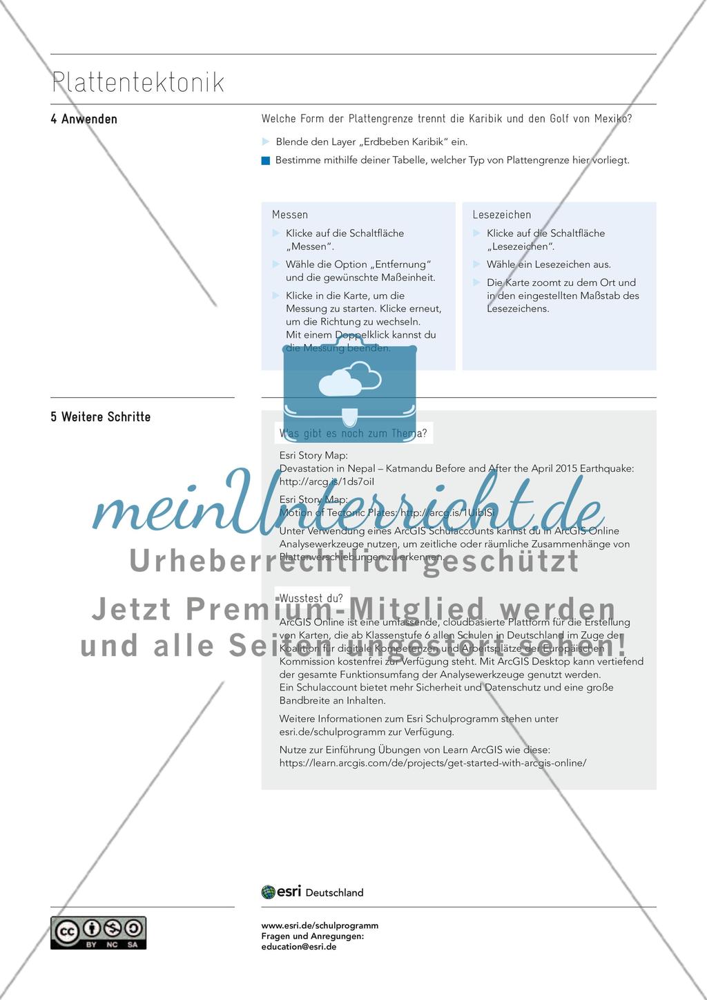 Plattentektonik untersuchen, an interaktiver Karte Preview 3