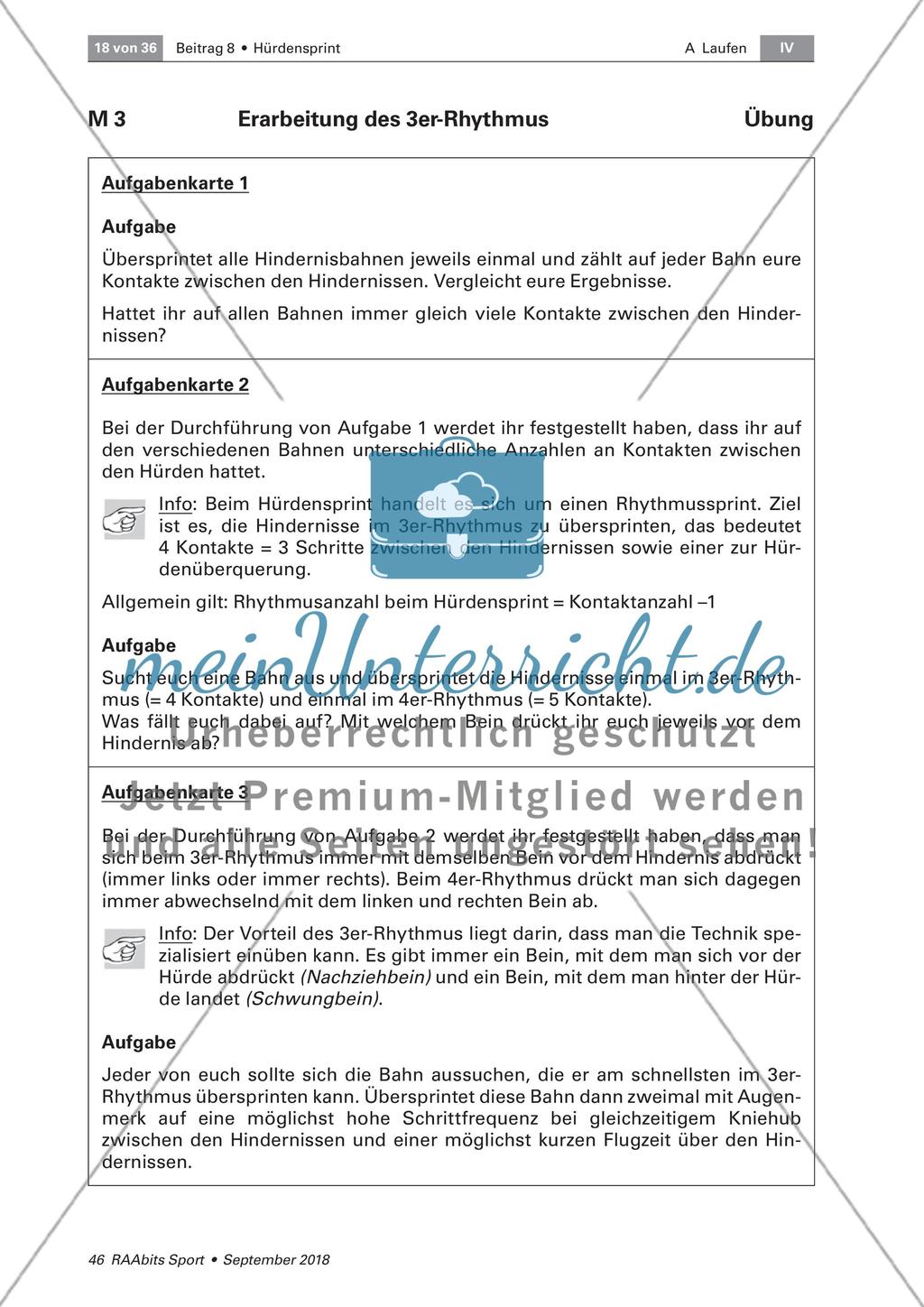 Übersprinten von Hindernissen im 3er-Rhythmus Preview 3