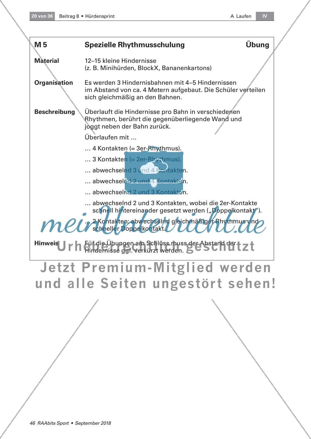 Schwungbeinbewegung und Distanzregulation Preview 1