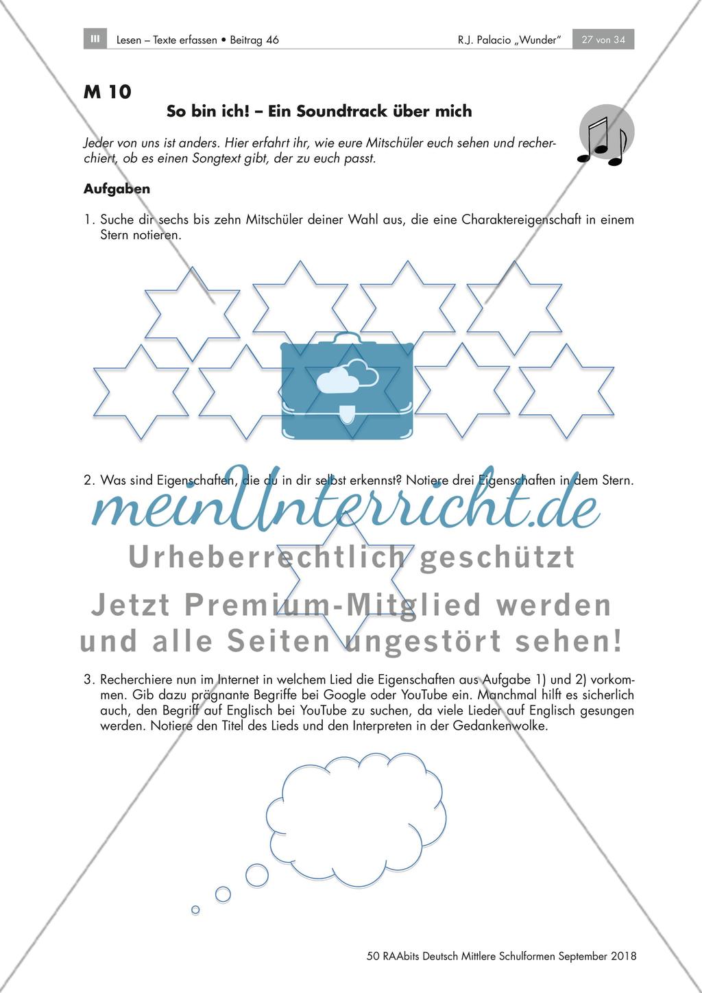 R. J. Palacio - Wunder: Eigener Soundtrack Preview 2