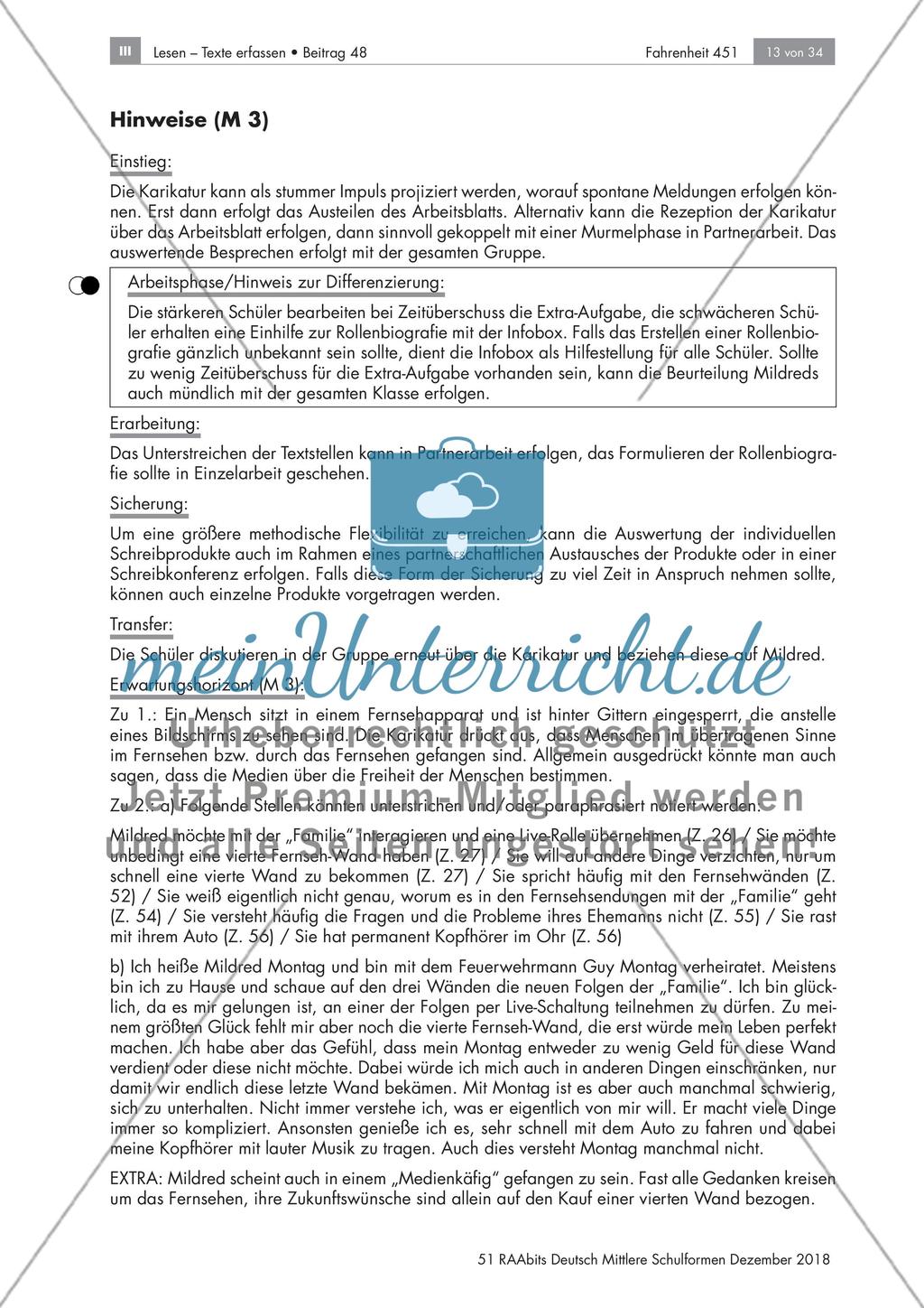 Ray Bradbury - Fahrenheit 451: Clarisse und Mildred Preview 5